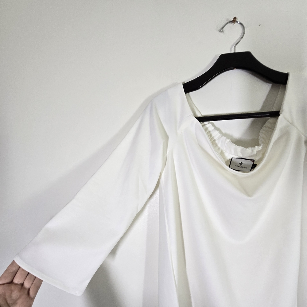 Tuckernuck Off The Shoulder Miranda Top White - Picture 7 of 11